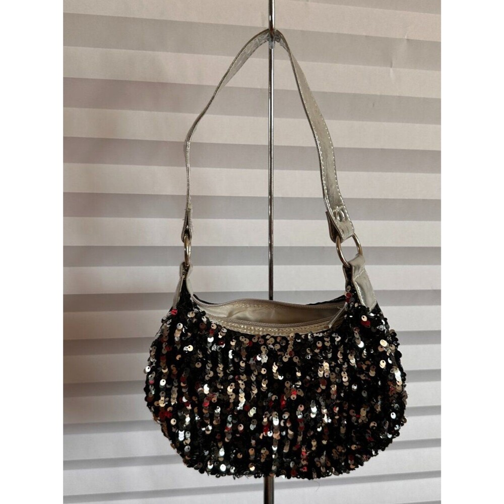 Sparkly Sequin Evening Handbag Drop Handle Clutch Bag Women's